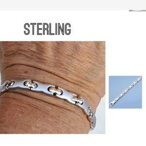 Elegant Sterling‎ Silver Puzzle Bracelet